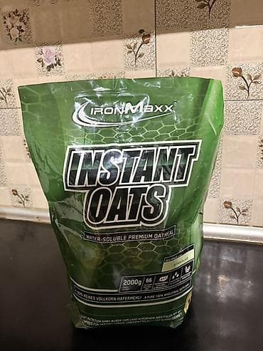 Yarmalar və paxlalar: IronMaxx Instant Oats – suda asan həll olan premium yulaf unudrudur — 1