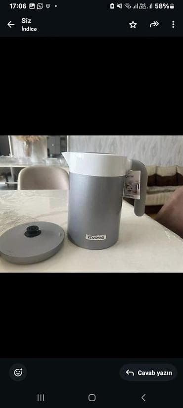 Mətbəx texnikası: Elektrik çaydan Kenwood, 1 - 1.5 l, Yeni, Pulsuz çatdırılma — 1