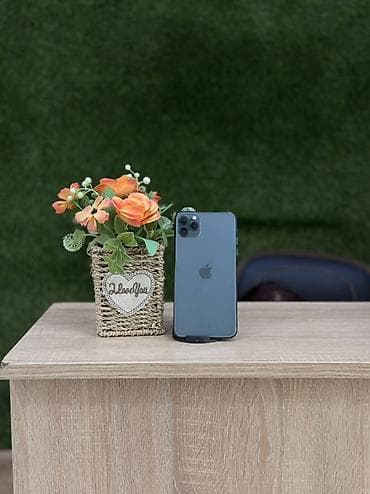 iphone pro max: IPhone 11 Pro Max, Space Gray, Simsiz şarj — 1
