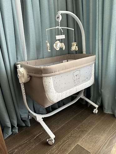 Oğlan və qız üçün, Dördbucaq, Beşik, Dəst ilə, Matras ilə, Yellənmə mexanizmsiz — 5