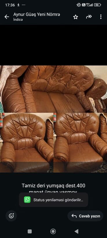 gunes paneli: Divan, 2 kreslo — 1