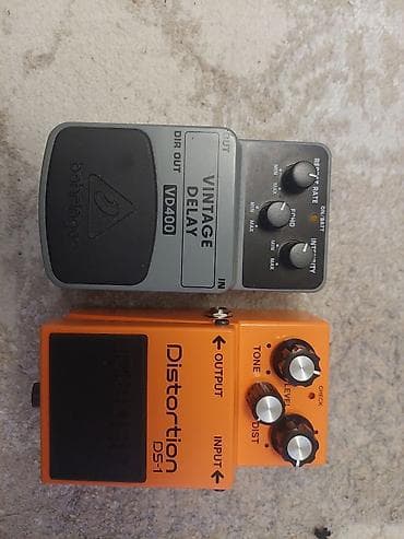 real gitara: Elektro gitara üçün delay və distortion pedalı.Hər iki əla — 1