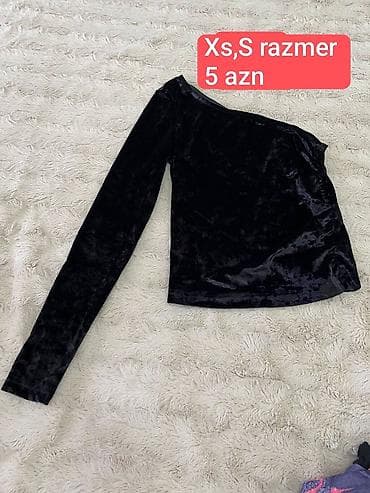 - Qadın üst geyimi: tək çiyinli, birqollu bluz - Material — 1