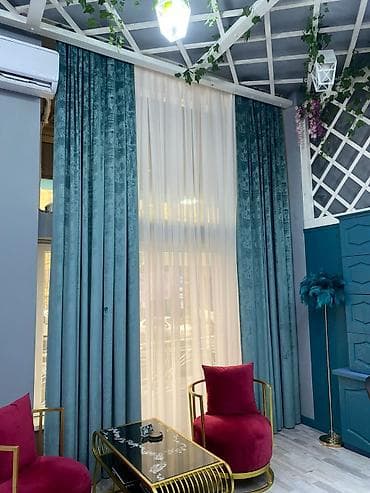 💫 Salon üçün pərdə *Qiymət 130azn* Ölçüsü hündürlük 4m olar Ünvan