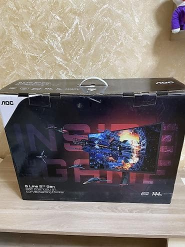 Monitorlar: Монитор АОС Curve 27” 144Hz б/у. Есть царапина на экране но на работу — 6