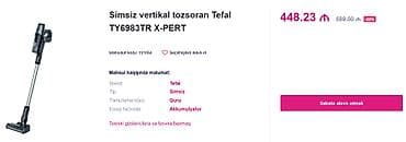 teflon: Tozsoran TEFAL TY6983TR X-Pert 3.60 Lithium 22V Led Turbo, Naqilsiz — 8