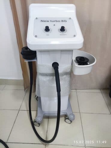 ikinci əl salon avadanlıqları: Bu, ağ rəngdə "New turbo 8G" markalı, kosmetoloji prosedurlar üçün — 1