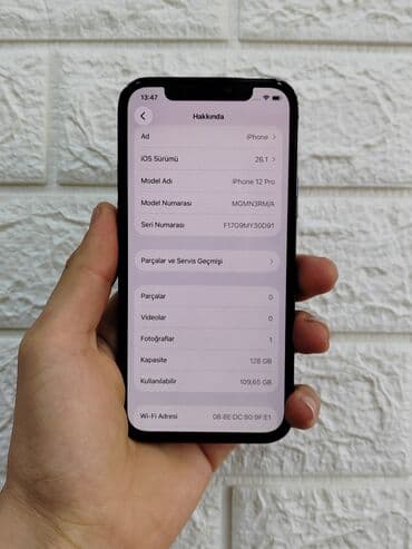 iphon 12 mini: IPhone 12 Pro, 128 GB, Qara, Face ID — 7