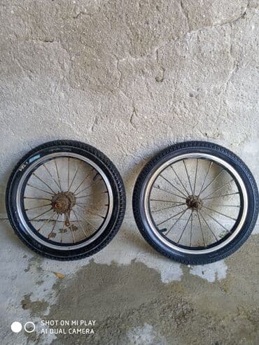 berkut velosiped: İki ədəd təkərli velosiped təkəri. Hər bir diskdə 28 mil var və qara — 4