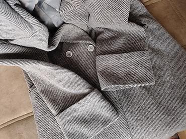 geyim alıram: Palto, S, rəng - Boz — 3