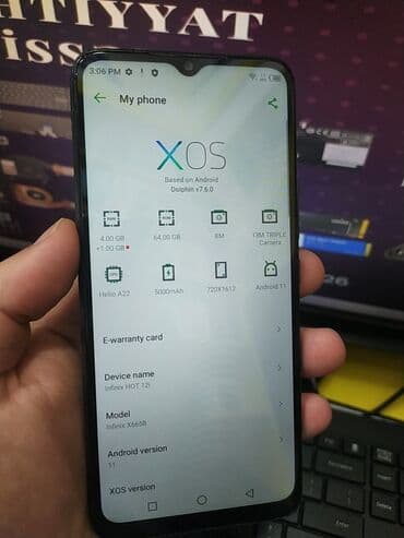 Infinix Hot 12i, 64 GB, rəng - Qara, Sensor, Face ID lalafo.az -da Infinix Hot 12i, 64 GB, rəng - Qara, Sensor, Face ID