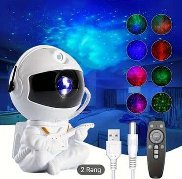 Astronom Ulduzlu Projektor. 1pc Astronavt Gitara LED Nebula Ulduz