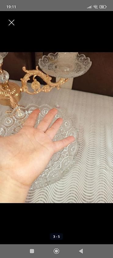 farfor qablar: 3 mərtəbəli meyvə və şirniyyat qabı seti sadece cox meyve yigdigimdan — 5