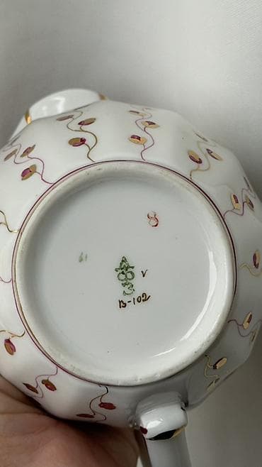 rəsm cəkmək ucun ləvazimatlar: Çay dəsti, rəng - Ağ, Farfor, 4 nəfərlik — 2