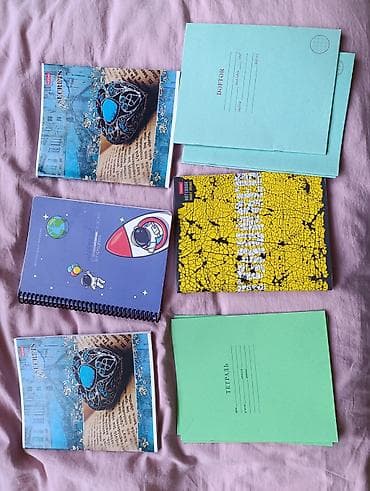 Dəftər və qeyd dəftərləri seti Məzmun: - 2 ədəd A5 ölçülü, rəngli