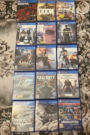 horizon ps4: PS4 oyun diskləri paketi The Crew 2-30 UFC 4-35 Detroit: Become — 1