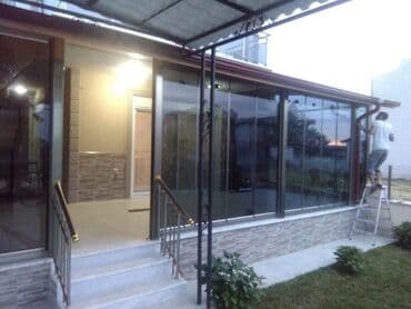 pəncərə reşotka: Cam balkon pvc qapı və pəncərələr şüşə ara kəsmələri i̇zo sistem duş — 14