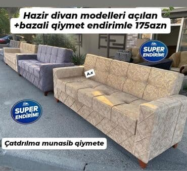 Mini-divan, Yeni, Açılan, Bazalı, Parça, Ödənişli çatdırılma