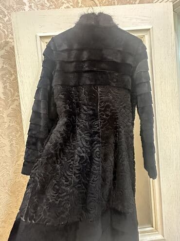 hicabli qadin sekilleri: Kürk, rəng - Qara — 2