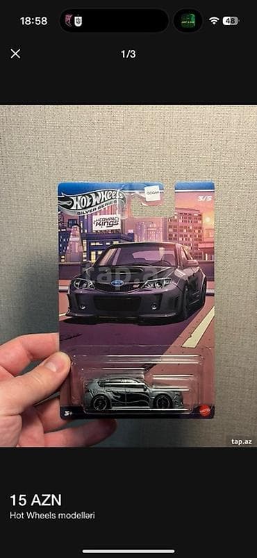 Hot Wheels “Compact Kings” seriyasından die-cast model maşın. Subaru — 1