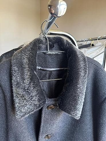 kurkalar: Kişi paltosu – tünd boz rəng, klassik düz kəsim. -Ölçü: 48/50 - — 4