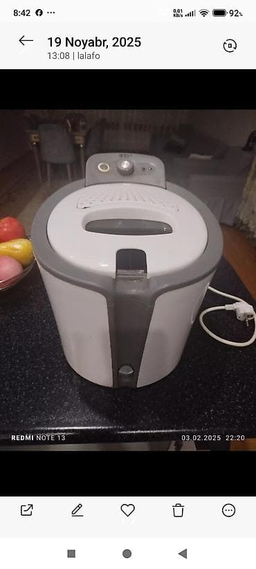 ventil: Mətbəx üçün elektrik fritözü - Növ: Yağda qızartma üçün elektrik — 1
