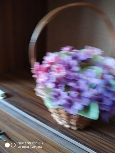 цветы искусственные: Цветы в корзине Голландия — 7