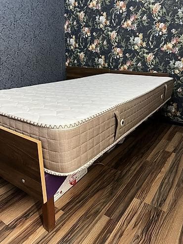 Çarpayılar: İşlənmiş, Təknəfərlik çarpayı, Bazalı, Matras ilə, Siyirməsiz, Azərbaycan — 3