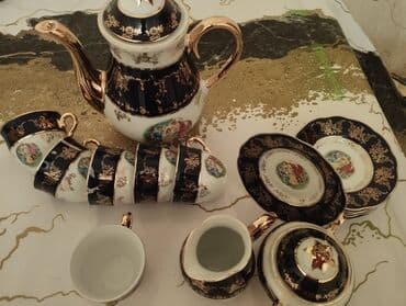 Çay dəstləri və servizlər: Çay dəsti, rəng - Qızılı, Keramika — 2