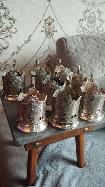 набор ножей zepter: Stəkan altı, gümüş örtüklü1ədədi 45 man — 1