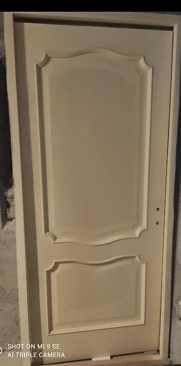 Ağ rəngdə otaq qapıları komplekti - Material: MDF/taxta əsaslı — 2