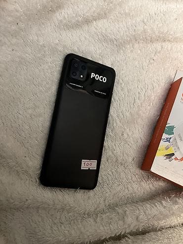yeni modem: Poco C40, 64 GB, rəng - Qara, Sensor, Face ID — 6