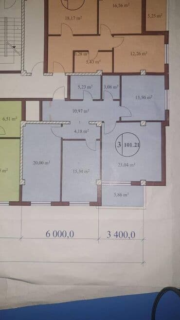 4 cu mikrorayon kiraye evler 2023: 3 otaqlı, Yeni tikili, m. Qara Qarayev, 101 kv. m — 3