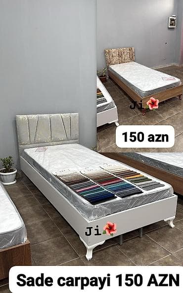 Təknəfərlik çarpayı, Matras ilə, Siyirməsiz