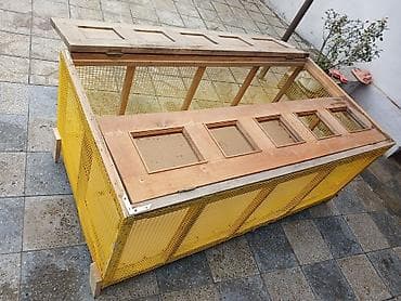 taxda qefes: Taxta karkaslı geniş quş/balıqçılıq üçün qəfəs–volyer - Konstruksiya — 6