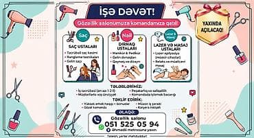 RAZILAŞMA YOLU İLƏ İşə dəvət – Gözəllik salonuna komanda yoldaşları