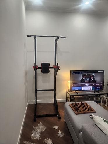 1: Ev üçün çoxfunksiyalı turnik–dips–press stendi - Müqavimətli metal — 2