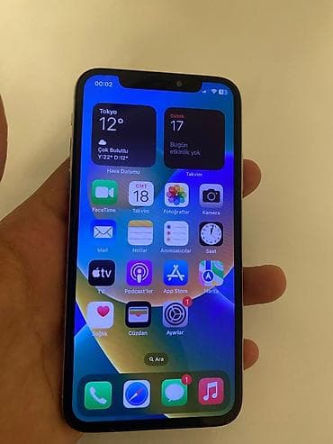 iphone 6 j: IPhone X, 64 GB, Gümüşü — 7