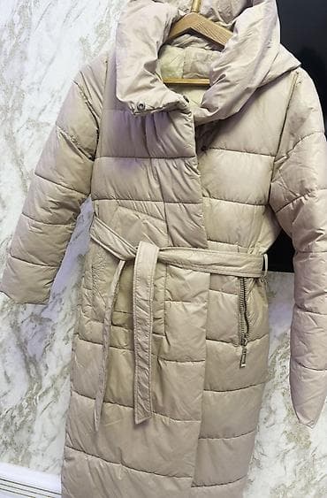 Nömrə(0507684805)uzun şişme palto – bej rəng - model: qadın uzun qış