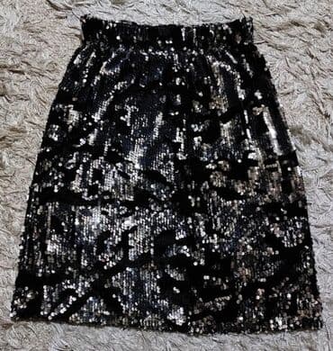 длинные юбки больших размеров: Мини Юбка, Велюр, M — 5