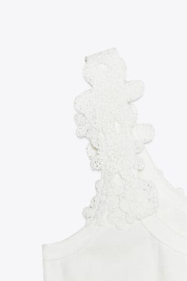 zara yeni: Zara krujeva toxunma detallı atlet 
Bir iki defe geyilib 
S razmer — 8