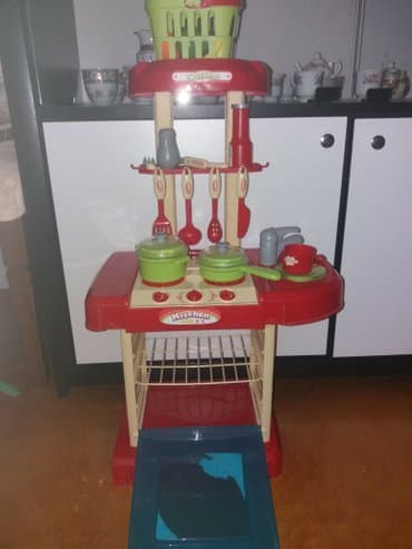 детская посуда: Baha alınıb! Soba üşaq üçün böyük səsi və işığları var + başqa qabları — 9