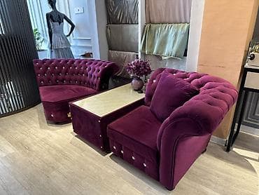 berber stol: İşlənmiş, Klassik divan, Divan, Bazasız, Açılmayan — 2