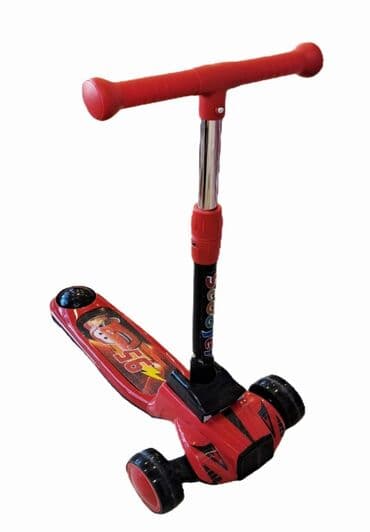 детские мотоциклы на аккумуляторе: Uşaq skuterı – 3 təkərli, qırmızı Xüsusiyyətlər: - 3 təkərli stabil — 1