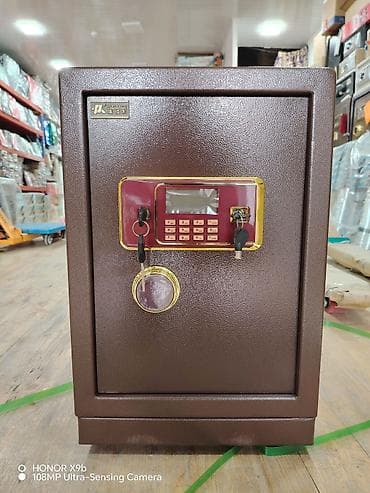 sandığ: Elektron şifrəli seyf - Korpus: möhkəm metal konstruksiya, qəhvəyi — 1