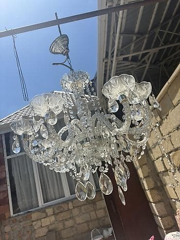 isig: Çılçıraq, 8 lampa, Xrustal — 2
