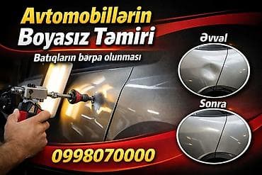 Avtomobillərin boyasız təmiri – batıqların bərpası - PDR (Paintless
