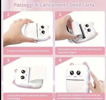 Masaüstü kompüterlər və iş stansiyaları: Çəhrayı rəng mini printer satılır. Üzərində 13 rulon da verilir. 3 — 5