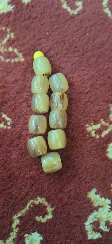 Сумки: Məhsul: Təsbeh dəsti - Üç ədəd əl işi təsbeh. - Model 1: Zeytun-yaşıl — 2