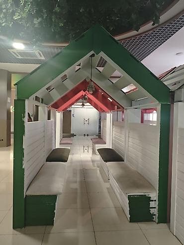 Офисная мебель на заказ: Modul tipli taxta oturacaqlı kabinlər – interyer üçün dekorativ “küçə — 4